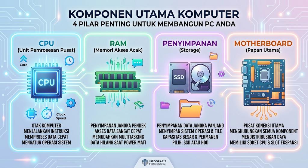 komponen dasar komputer untuk pemula